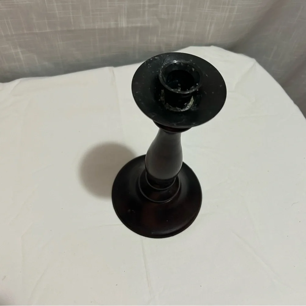 Pottery Barn wooden candle holder